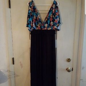 Kiyonna Cold Shoulder Maxi Dress *FINAL REDUCTION*